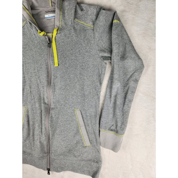 Columbia Omni Wick Womens Heather Honey III Full Zip Hoodie Medium Heather Gray - Picture 3 of 14